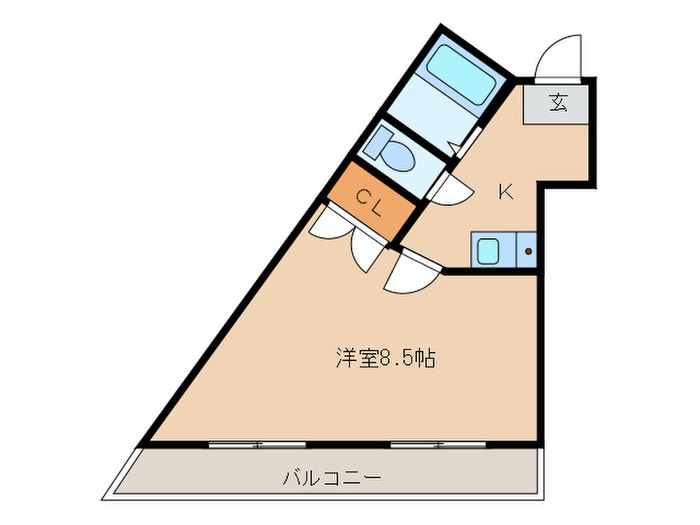 岩保ビル駅南の間取り図