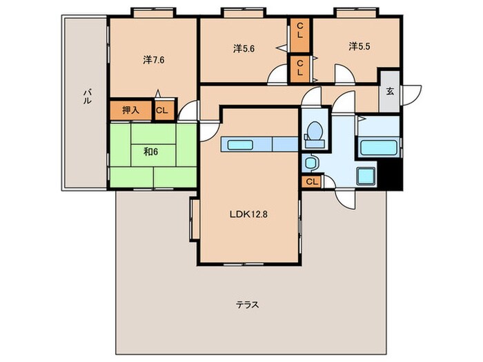 プレステ－ジ和白Ⅴの間取り図