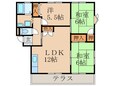 エスポワールホリⅢの間取図