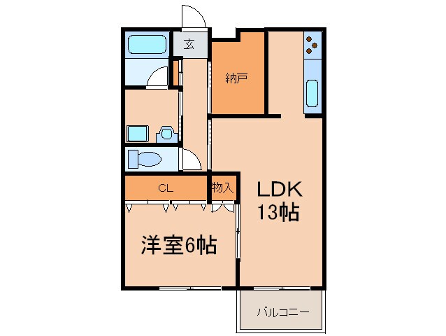 ゼルコバマンションの間取り図
