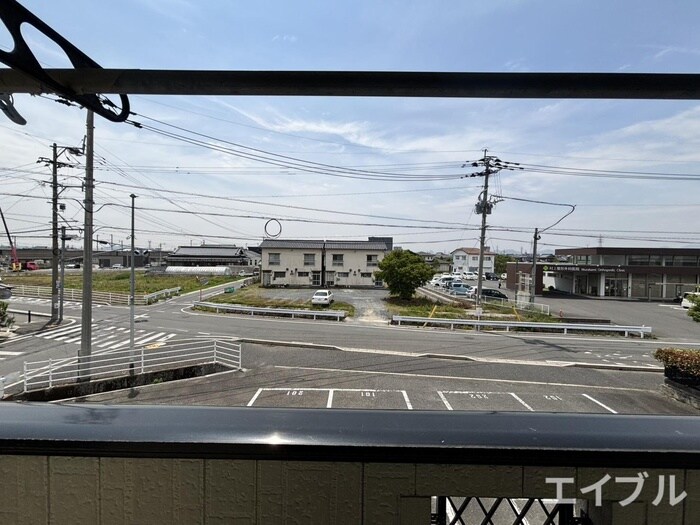 末松アパ－トⅡの室内からの展望