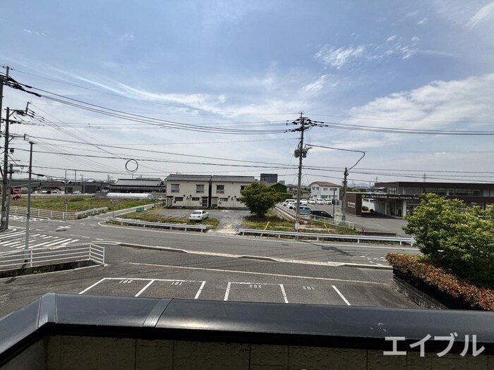 末松アパ－トⅡの室内からの展望