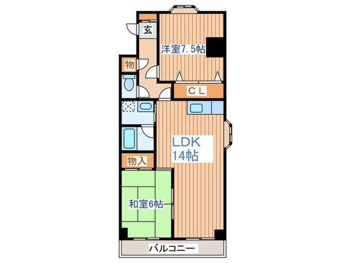 芳栄レジデンスの間取り図