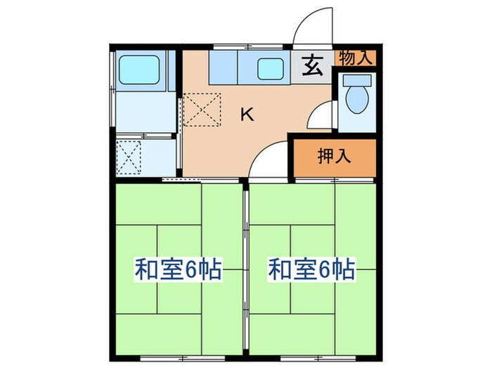 第一清京荘の間取り図