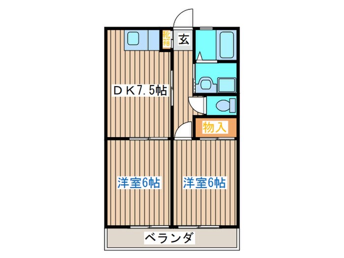 サンシャインＷ　Ａの間取り図