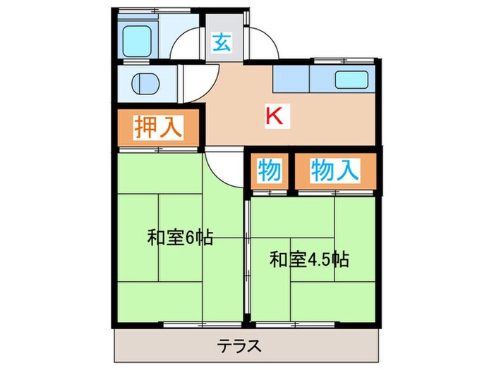第二佐藤アパートの間取り図