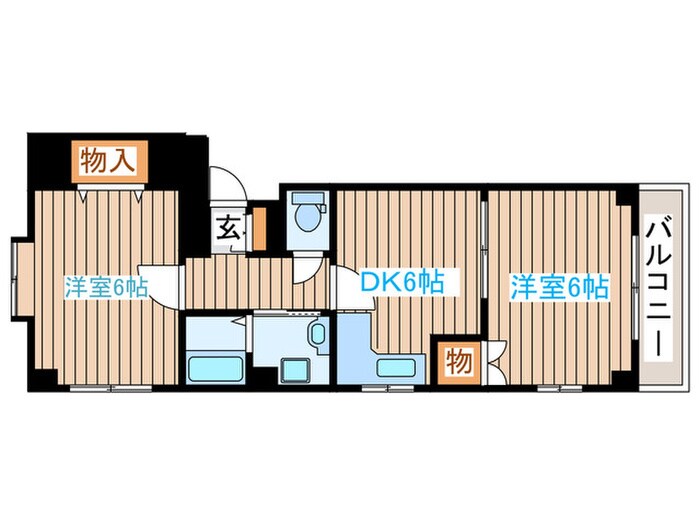 クレシア長町の間取り図