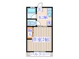 シティハイム東花Ⅰ号棟の間取図