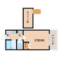 近鉄難波線・奈良線 学園前駅 2階建 築30年の間取図