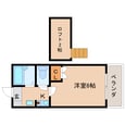 近鉄難波線・奈良線 学園前駅 2階建 築30年の間取図