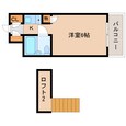 近鉄難波線・奈良線 富雄駅 2階建 築36年の間取図