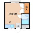近鉄難波線・奈良線 近鉄奈良駅 2階建 築31年の間取図