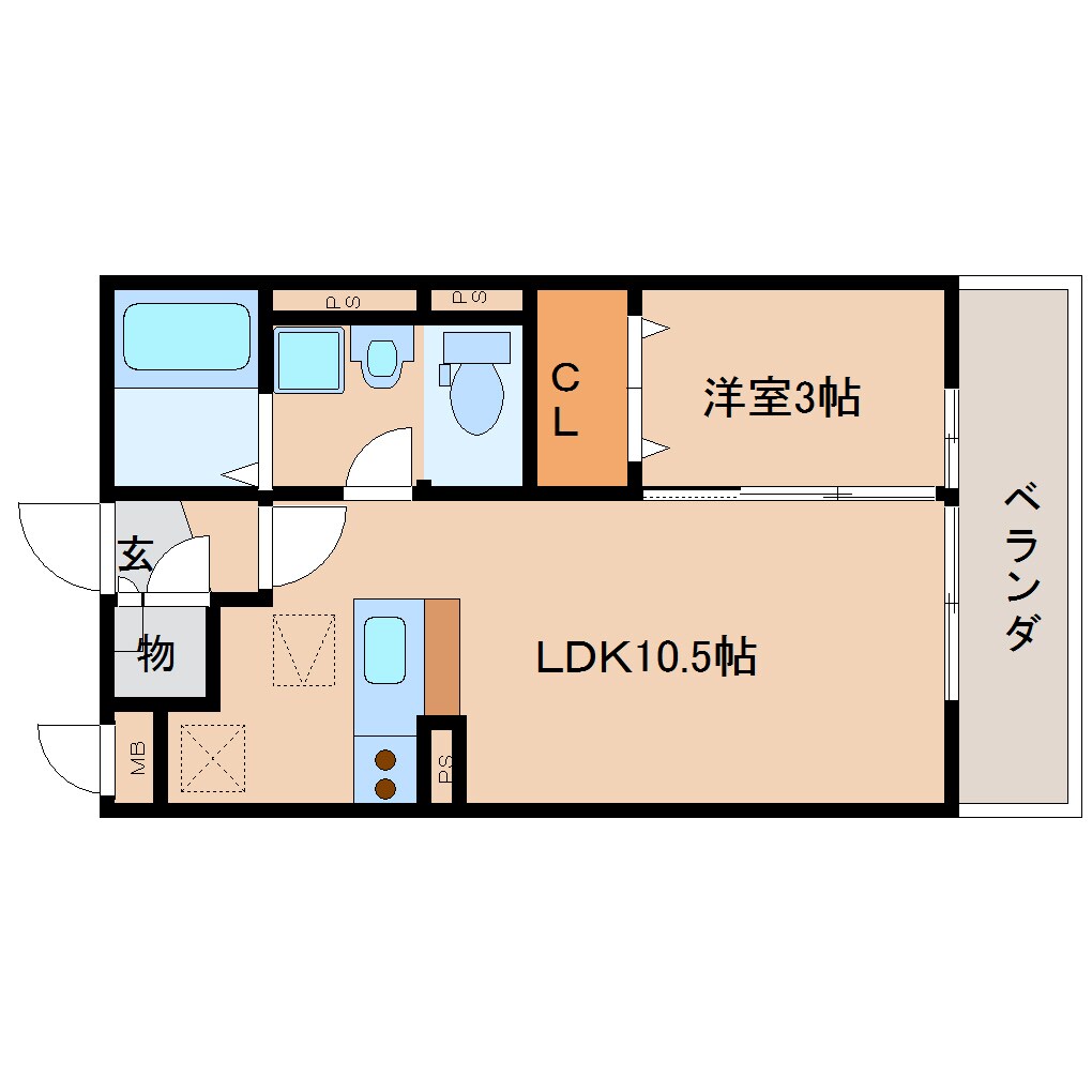 新大宮駅 徒歩15分 2階の間取り図