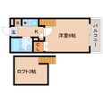 近鉄難波線・奈良線 近鉄奈良駅 2階建 築36年の間取図