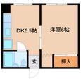 近鉄難波線・奈良線 近鉄奈良駅 3階建 築45年の間取図