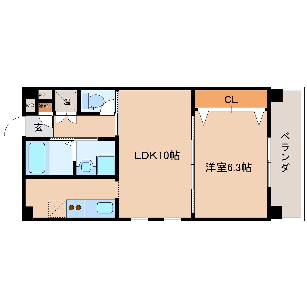近鉄奈良駅 バス10分　八軒町下車：停歩9分 3階の間取り図