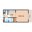 近鉄難波線・奈良線 近鉄奈良駅 2階建 築15年の間取図