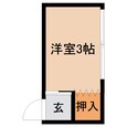 近鉄難波線・奈良線 近鉄奈良駅 2階建 築51年の間取図