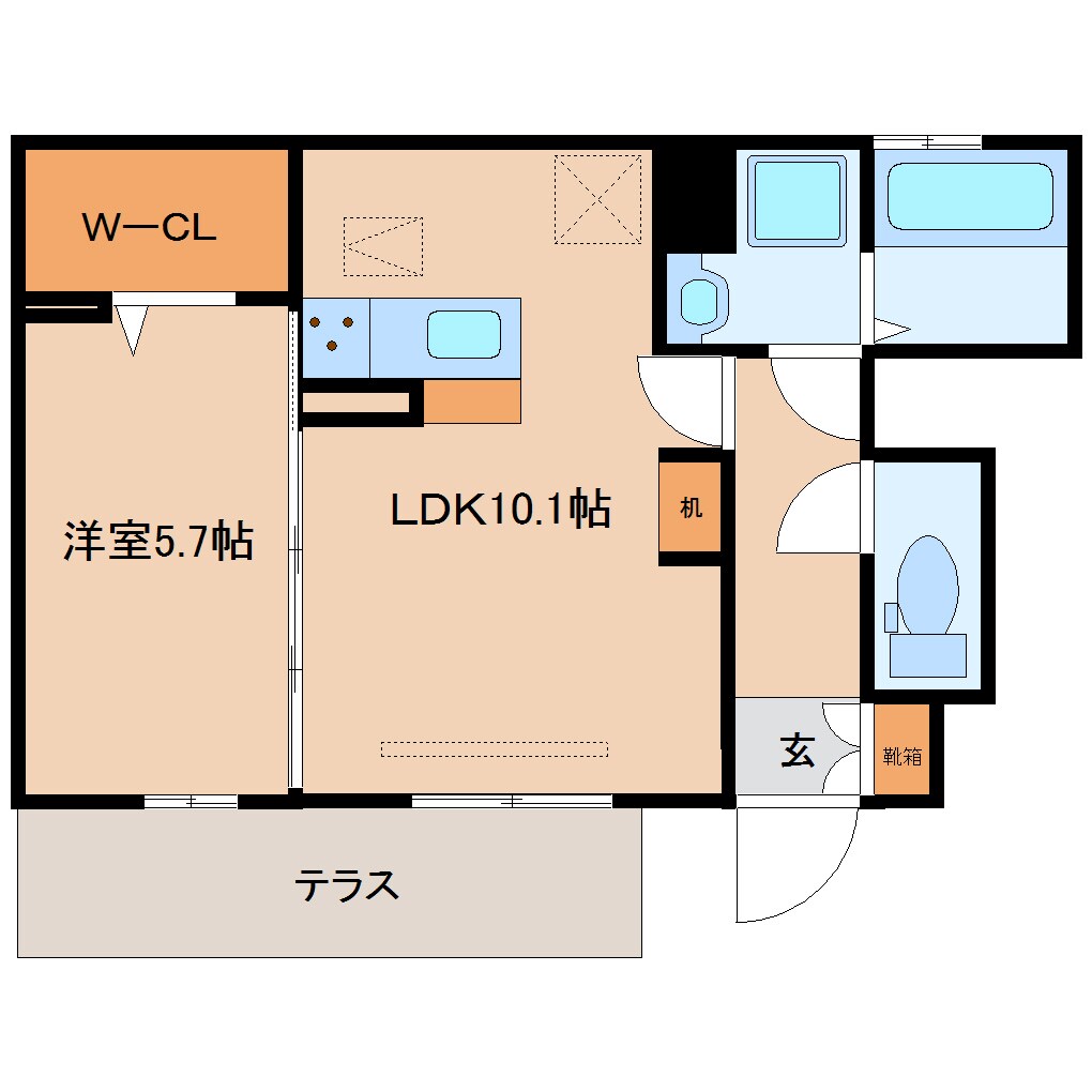 近鉄奈良駅 徒歩9分 1階の間取り図