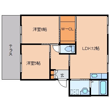 五位堂駅 バス6分　馬見北９丁目下車：停歩3分 1階の間取り図
