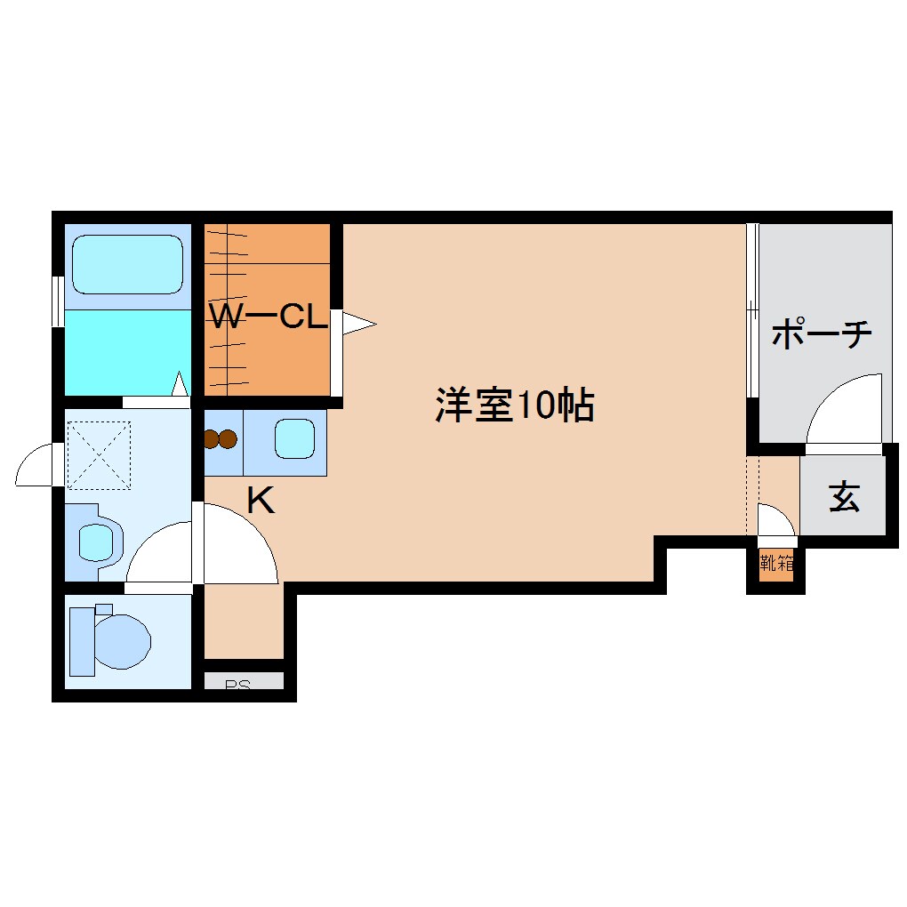 近鉄下田駅 徒歩9分 1階の間取り図