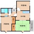近鉄大阪線（近畿） 二上駅 2階建 築34年の間取図