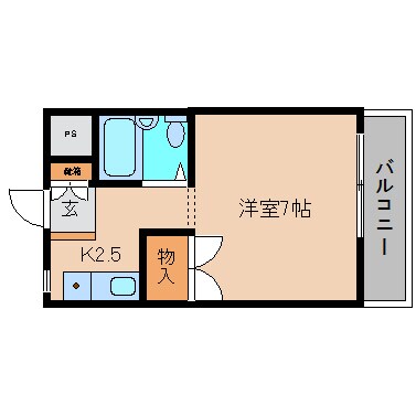 近鉄下田駅 徒歩6分 4階の間取り図
