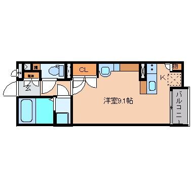 五位堂駅 徒歩4分 1階の間取り図