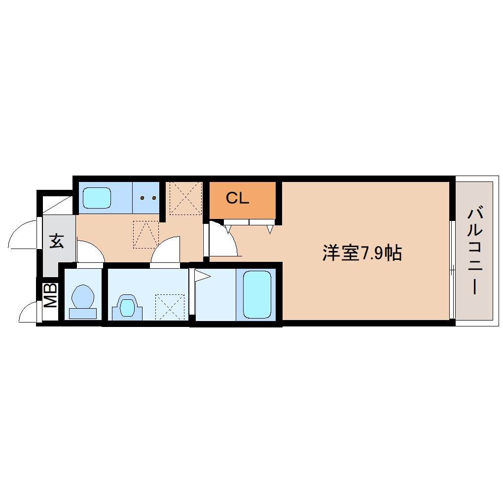 五位堂駅 徒歩7分 2階の間取り図
