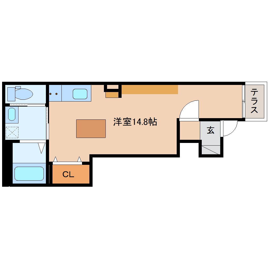 近鉄下田駅 徒歩13分 1階の間取り図
