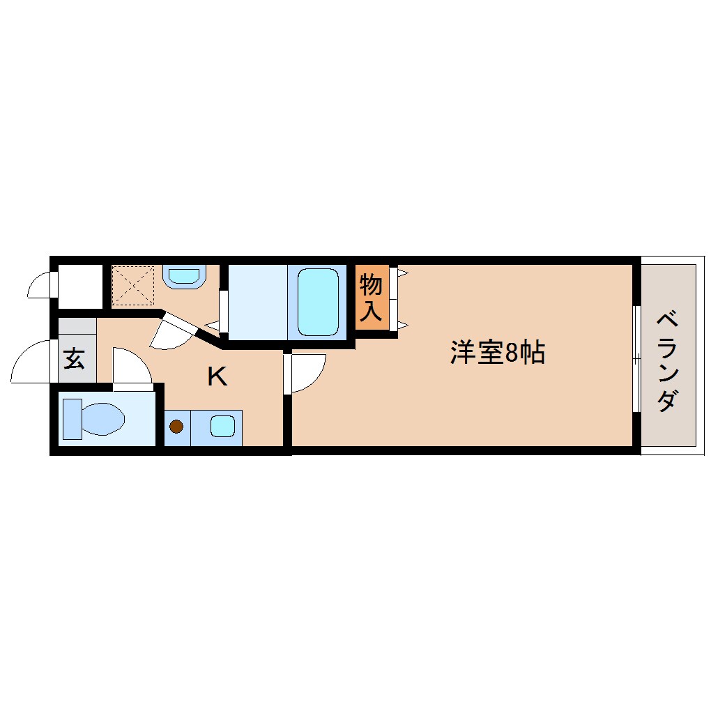 郡山駅 徒歩3分 1階の間取り図