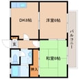 近鉄橿原線 近鉄郡山駅 2階建 築30年の間取図