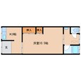 近鉄難波線・奈良線 大和西大寺駅 2階建 築45年の間取図