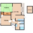 近鉄京都線 高の原駅 2階建 築31年の間取図