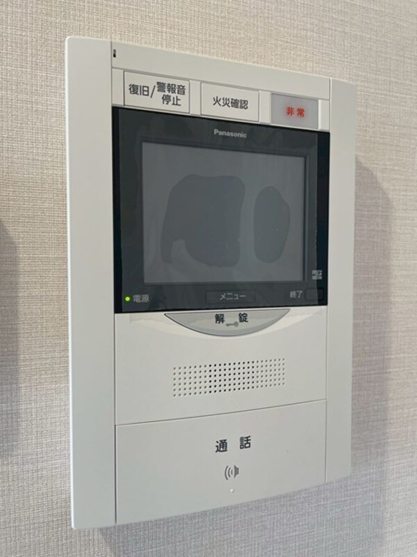 セキュリティ(安心のモニター付きインターホン！)