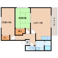 近鉄南大阪線 尺土駅 2階建 築20年の間取図