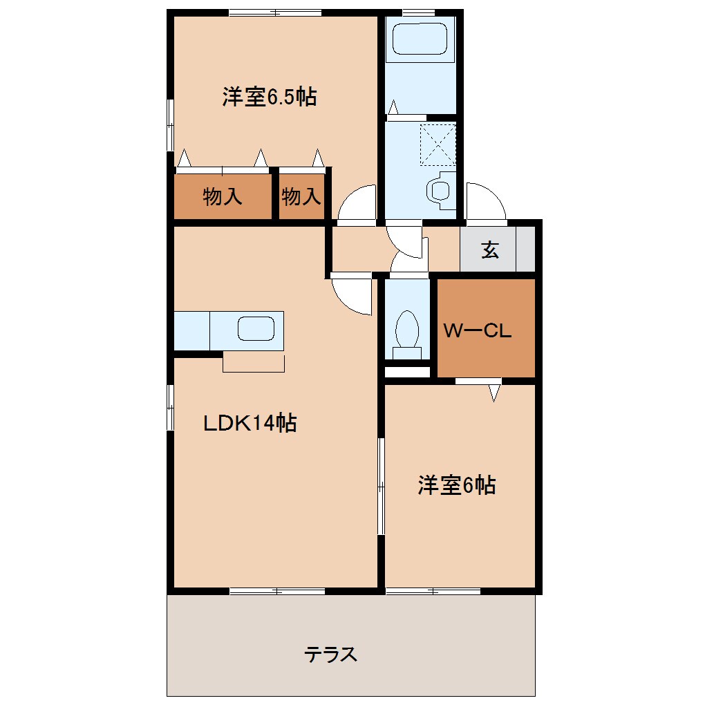 田原本駅 徒歩12分 1階の間取り図