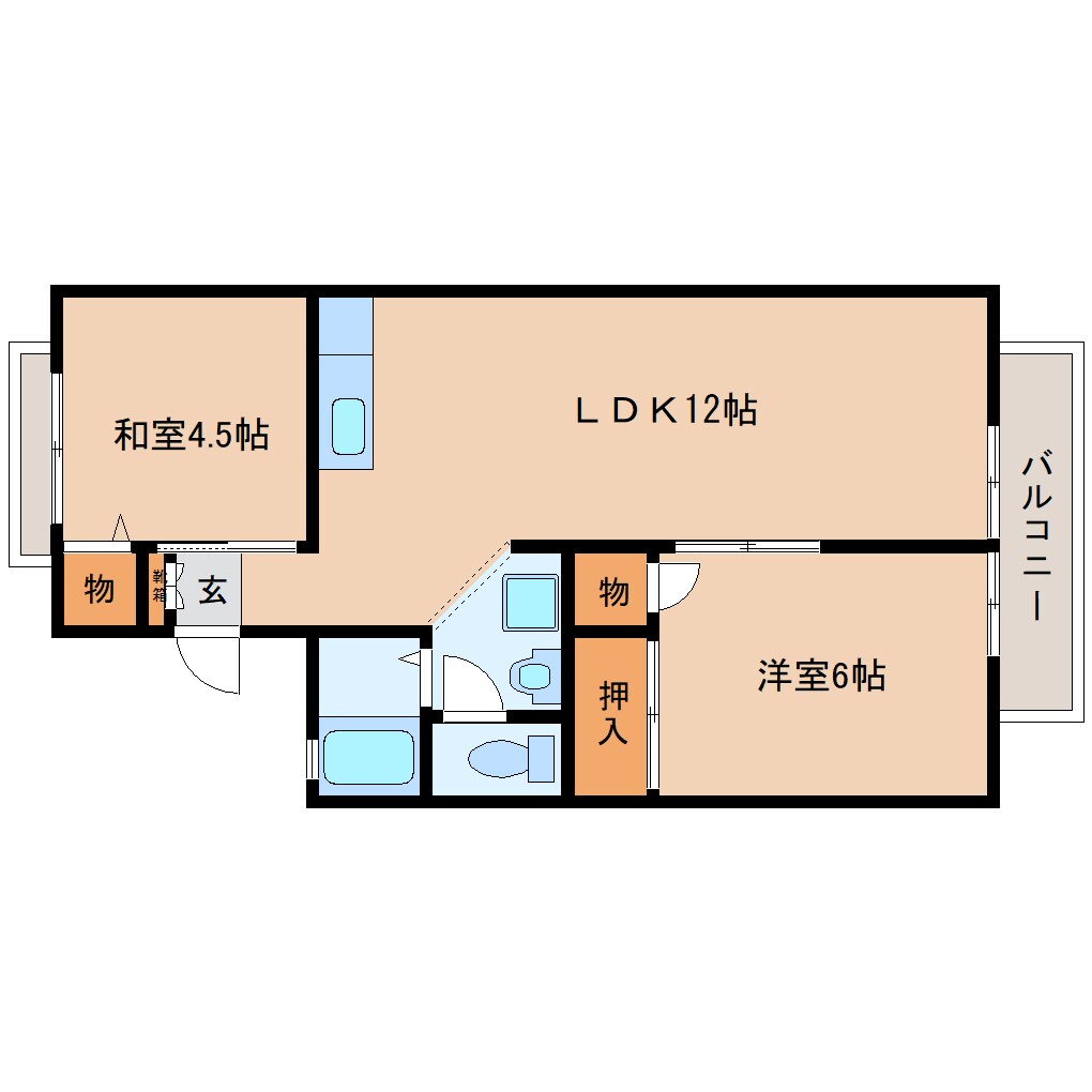 桜井駅 徒歩23分 2階の間取り図