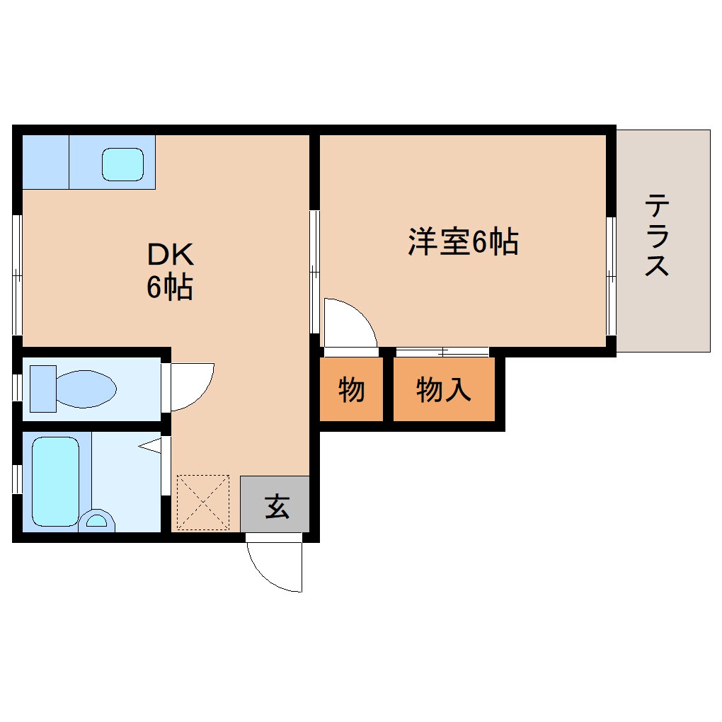 桜井駅 徒歩15分 1階の間取り図