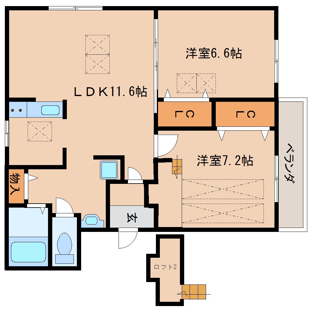 桜井駅 徒歩18分 1階の間取り図