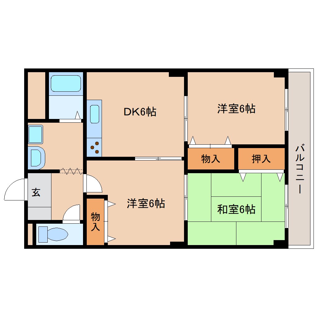 天理駅 徒歩12分 2階の間取り図