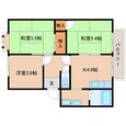 近鉄橿原線 結崎駅 2階建 築27年の間取図