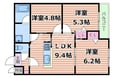 大阪メトロ谷町線 野江内代駅 5階建 建築中の間取図