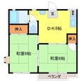 フレグランス川島Ｂ棟の間取図