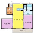 アザレアA棟の間取図