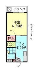 コーポ仲西の間取図