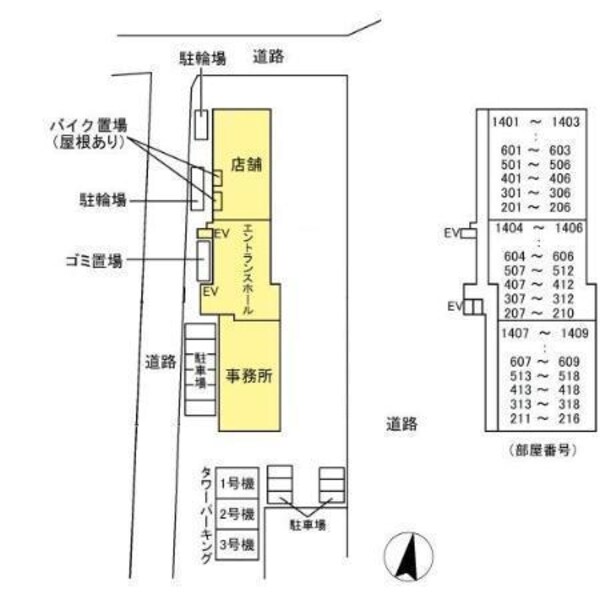 建物設備(配置図)