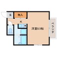 東海道本線 静岡駅 8階建 築26年の間取図