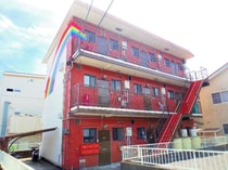 静岡鉄道静岡清水線 県総合運動場駅 3階建 築42年の外観写真