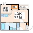 REGALESTフロンティアⅢの間取図
